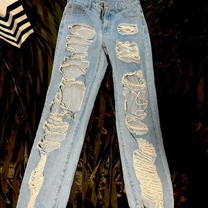 Ripped boyfriend Jeans